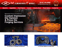Tablet Screenshot of milwaukeeforge.com
